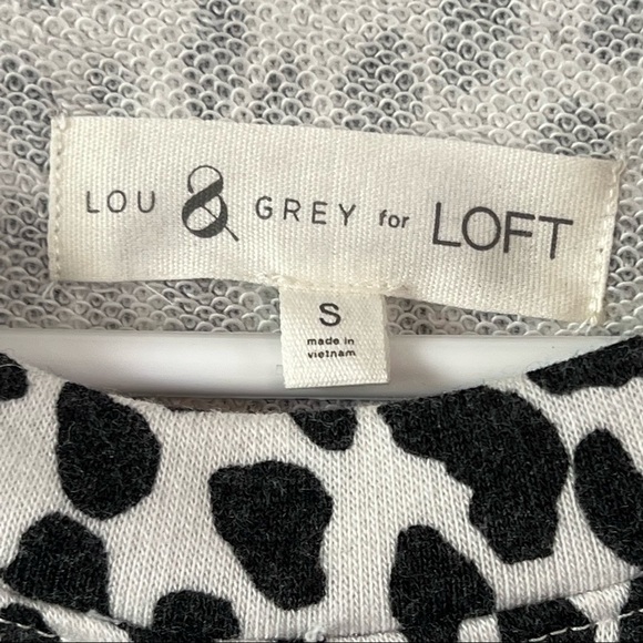Lou & Grey for Loft Women's Cheetah Print Terry Sweatshirt - S - Picture 4 of 6